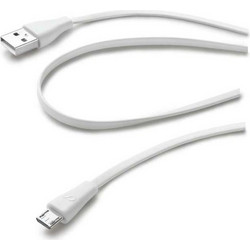 Cellular Line micro-USB Flat Cable 1m White USBDATACMICROUSBW