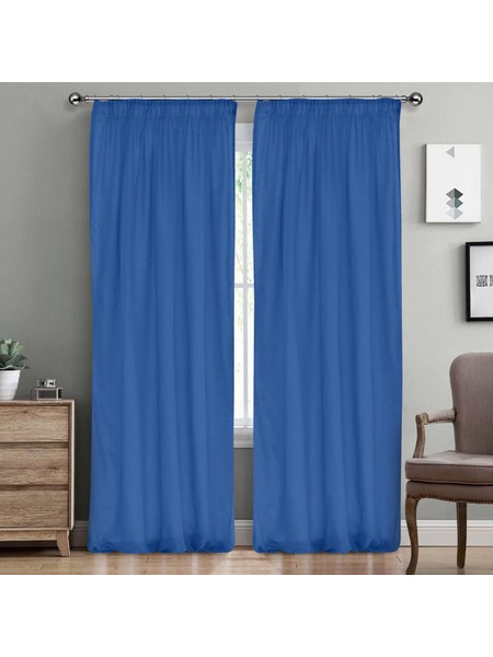 Lino Home Κουρτίνα με Τρέσα 300x295 Line 604 Blue