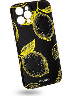 Egoboo Θήκη Ανθεκτική Σιλικόνης Mat Lemons Fluo iPhone 12 Pro Max (IP12PMDTPULEMF)