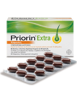 Priorin Extra Συμπλήρωμα Διατροφής κατά της Τριχόπτωσης 60 Κάψουλες