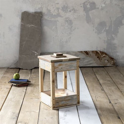 Nima Home - Ξύλινο Χειροποίητο Φανάρι 28x28x43