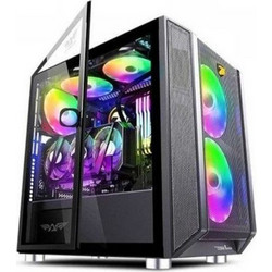 Armaggeddon Tessaraxx Core 1 Air Black Gaming Micro Tower Κουτί Υπολογιστή με Πλαϊνό Παράθυρο