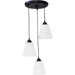 Heronia Lighting FUN-01 Pendel 3/L Κρεμαστό Φωτιστικό Οροφής Τρίφωτο Μαύρο 31-0044