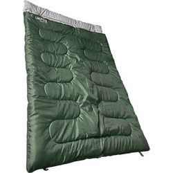 Campus Double Fun Sleeping Bag Διπλό 3 Εποχών Πράσινο 210-6011