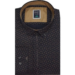 Canadian Ανδρικό Πουκάμισο Βαμβακερό Μακρυμάνικο Slim Fit Μπλε 1400-23