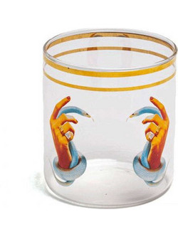 Seletti Ποτήρι Νερού Γυάλινο Hands With Snakes 15981