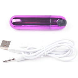 10 Speeds Purple Color USB Recharging Vibrating Bullet