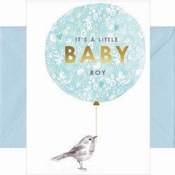 Chic Mic Ευχετήρια Κάρτα Γέννησης It's A Little Baby Boy 17x12cm