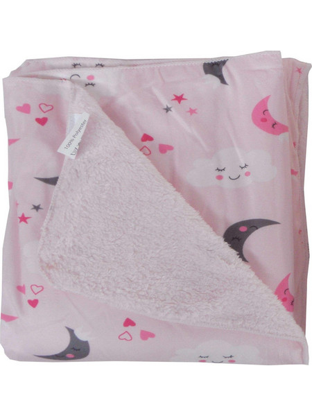 Viopros 75 Κουβέρτα Κούνιας Fleece 110x150 Ροζ