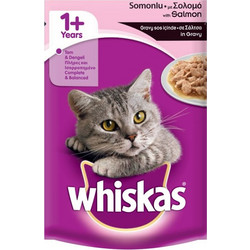 Whiskas Pouch Σολομός 100gr
