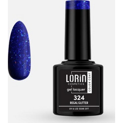 Lorin Gel Lacquer 324 Regal Glitter Ημιμόνιμο Βερνίκι Νυχιών 8ml