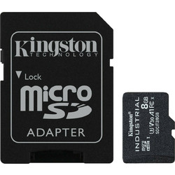 Kingston Industrial microSDHC 8GB Class 10 U3 V30 UHS-I + Adapter