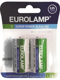 Eurolamp Super Power Alkaline C 2τμχ