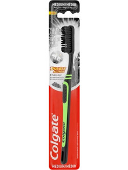 Colgate 360 Black Medium Οδοντόβουρτσα Κίτρινη