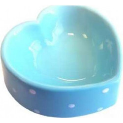 Polka Heart Bowl Blue (00013189)