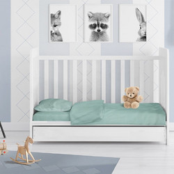 Dimcol Solid 497 Βρεφικό Πάπλωμα Κούνιας 160x120cm Πράσινο Mint
