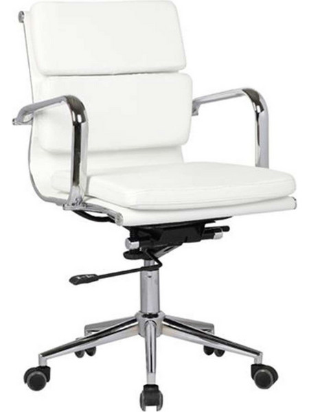 Woodwell BF4801 Καρέκλα Γραφείου με Ανάκλιση Άσπρη EO230,1
