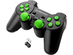 Esperanza Gladiator GX600 Wireless Controller PC & PS3 Black Green