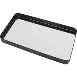 Δίσκος Με Καθρέπτη Mirage PT3762SI 20x3cm Silver Present Time Γυαλί