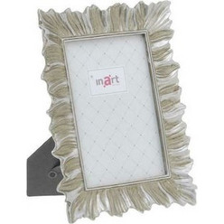 Inart Κορνίζα 13X18 Χρυσό,ασήμι 17x1.5x22 εκ