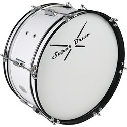 Super Drum LMBJ1807 18"x7" White Γκρανκάσσα Μπάντας