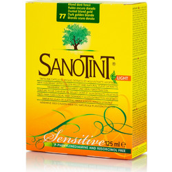Sanotint Light 77 Ξανθό Σκούρο Χρυσαφί Φυτική Ημιμόνιμη Βαφή Μαλλιών Χωρίς Αμμωνία 125ml