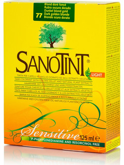 Sanotint Light 77 Ξανθό Σκούρο Χρυσαφί Φυτική Ημιμόνιμη Βαφή Μαλλιών Χωρίς Αμμωνία 125ml