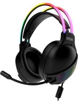 KROM Klaim Gaming Headset Over Ear Black