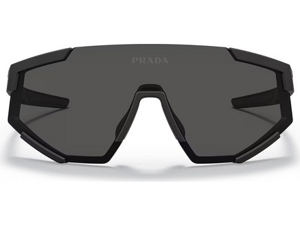 Prada Linea Rossa PS 04WS DG006F Αθλητικά Γυαλιά Ηλίου Μάσκα Κοκάλινα Μαύρα με Μαύρο Polarized Φακό