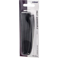ORNO Θερμοσυστελλόμενο μαύρο 1 μέτρο 6/3mm OR-KT-13218/B 1 τεμάχιο