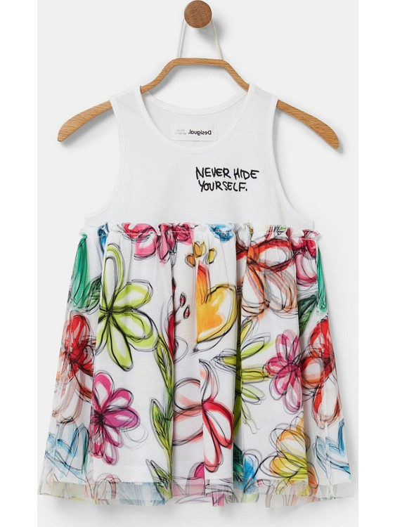 Desigual Παιδικό T-Shirt Αμάνικο Λευκό 21SGTK21-1000