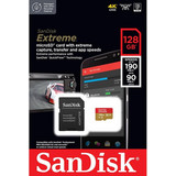 Sandisk Extreme microSDXC 128GB Class 10 U3 V30 UHS-I A2 + Adapter (Mobile)