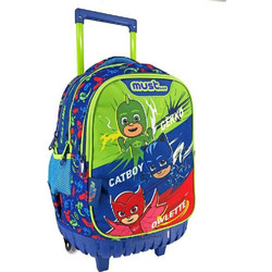 Must Pj Masks Σχολική Τσάντα Τρόλεϊ Δημοτικού Μπλε 484258