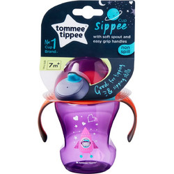 Tommee Tippee Εκπαιδευτικό Κύπελλο Ροζ με Λαβές 230ml
