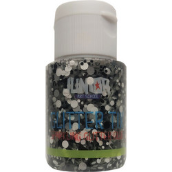 Χρυσόκολλα Glitter Tix Άσπρο/Μαύρο 40ml