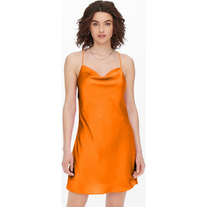 Only Primrose Mini Καλοκαιρινό Φόρεμα Σατέν Πορτοκαλί 15260129 Only Primrose Mini Καλοκαιρινό Φόρεμα Σατέν Πορτοκαλί 15260129