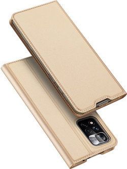 Dux Ducis Skin Pro Holster Case Cover Flip Poco M4 Pro 5G gold