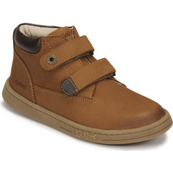 Kickers Tackeasy Παιδικά Μποτάκια Καφέ Δερμάτινα με Σκρατς 571987-30-116