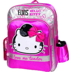 Paxos Hello Kitty Elvis Σχολική Τσάντα Πλάτης Δημοτικού Ροζ 30816