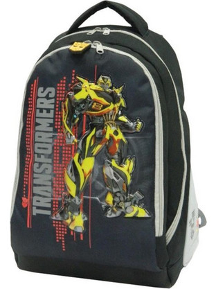 Bagtrotter Transformers Σχολική Τσάντα Πλάτης Δημοτικού Μαύρη Πολύχρωμη 29775