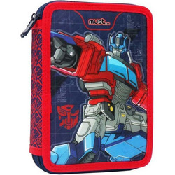 Must Transformers Optimus Prime Κασετίνα Γεμάτη με 2 Θήκες Μπλε Κόκκινη 483214