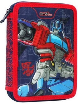 Must Transformers Optimus Prime Κασετίνα Γεμάτη με 2 Θήκες Μπλε Κόκκινη 483214