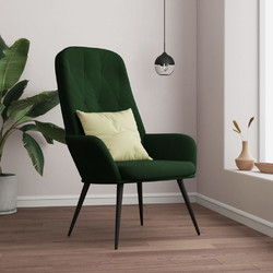 vidaXL Πολυθρόνα Relax Βελούδινη Πράσινη 341196