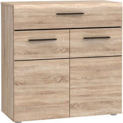 Μπουφές Solo 80x41x82cm Sonoma με Wenge και MDF Καμπυλωτό τελείωμα στις πόρτες TO-SOLO2D1S