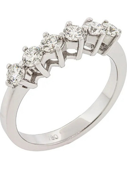 Million Diamonds Γυναικείο Δαχτυλίδι Σειρέ Μισόβερο από Λευκόχρυσο 18K με Διαμάντι RL16580
