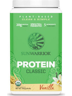 Sunwarrior Classic Vanilla Φυτική Πρωτεΐνη Χωρίς Γλουτένη 750gr