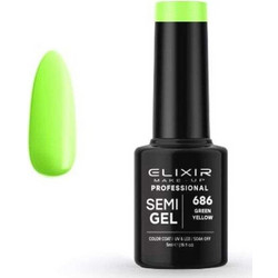 Elixir Semigel 686 Ημιμόνιμο Βερνίκι Νυχιών 5ml