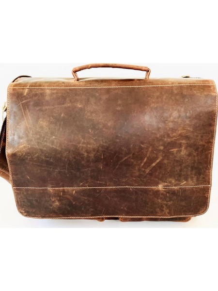 DOMLEATHERS DOMLEATHERS CASUAL ΔΕΡΜΑΤΙΝΟΣ ΧΑΡΤΟΦΥΛΑΚΑΣ ΩΜΟΥ DCL180 ΤΑΜΠΑ VINTAGE