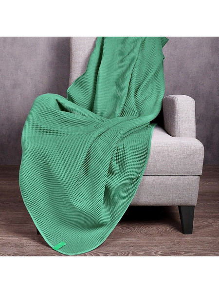 Κουβέρτα Καναπέ - Ριχτάρι Rainbow Green Benetton Πολυθρόνα 140x190cm 100% Βαμβάκι