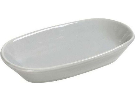 Espiel Πιάτο Ρηχό Πορσελάνης Οβάλ Essentials Grey 7x12cm OWA111K12